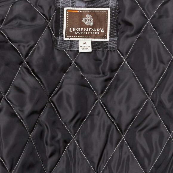 NWT Legendary Outfitters Men’s Insulated Casual Hooded Plaid Shirt Jacket - Picture 5 of 7